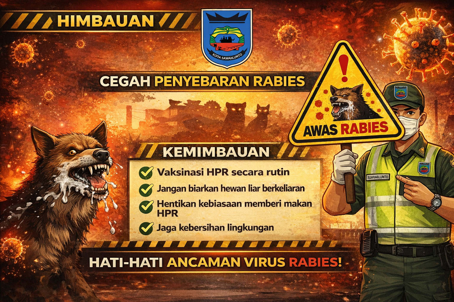 Pemerintah Desa Talawi Hilie Sampaikan Imbauan Pencegahan Rabies kepada Masyarakat