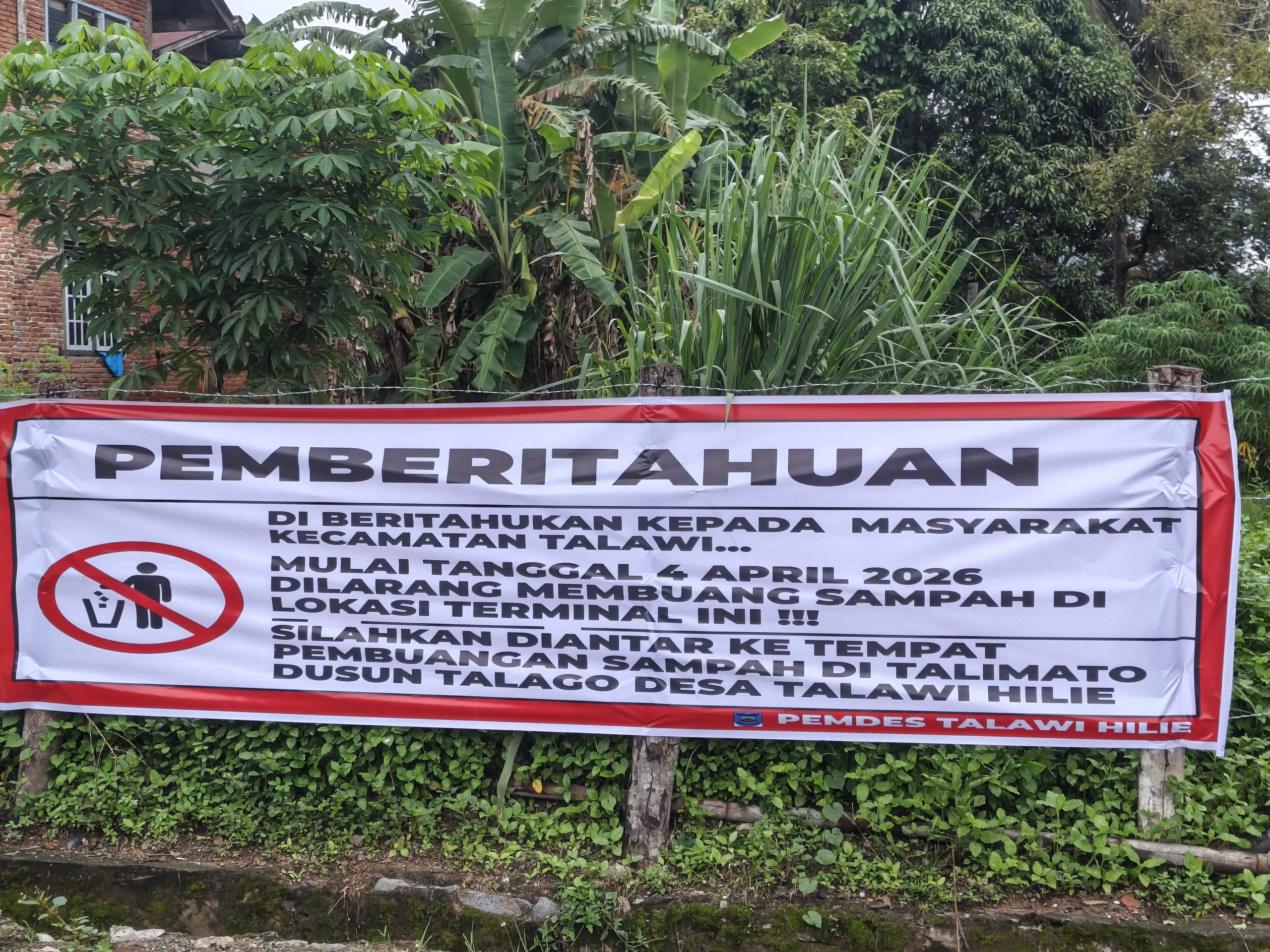 Larangan Buang Sampah di Terminal Talawi Mulai 4 April, Pemerintah Siapkan TPS Alternatif