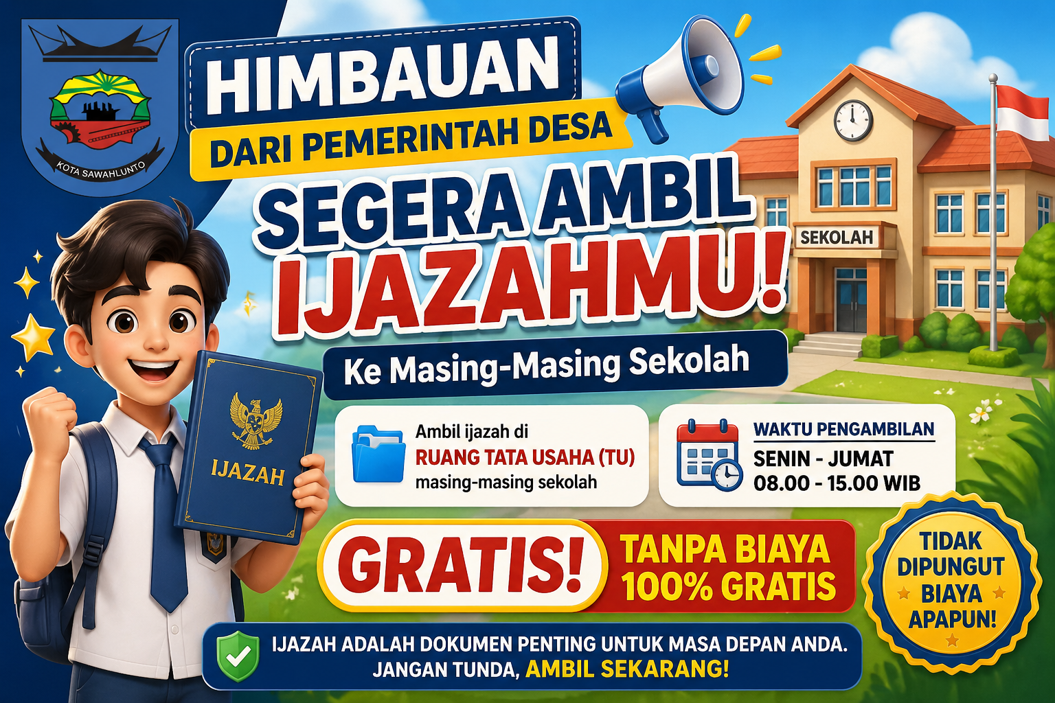Himbauan Pengambilan Ijazah, Alumni Diminta Segera Mengambil di Sekolah